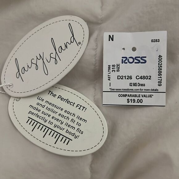 NWT Daisy Island szXL brown tan cream tie dye summer dress w/tie in back - Picture 11 of 12